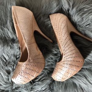 Gorgeous Champagne Rose Gold Sparkly Heels 🍾✨
